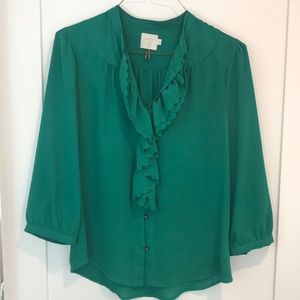 Anthropology 3/4 sleeve Blouse
